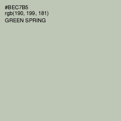 #BEC7B5 - Green Spring Color Image